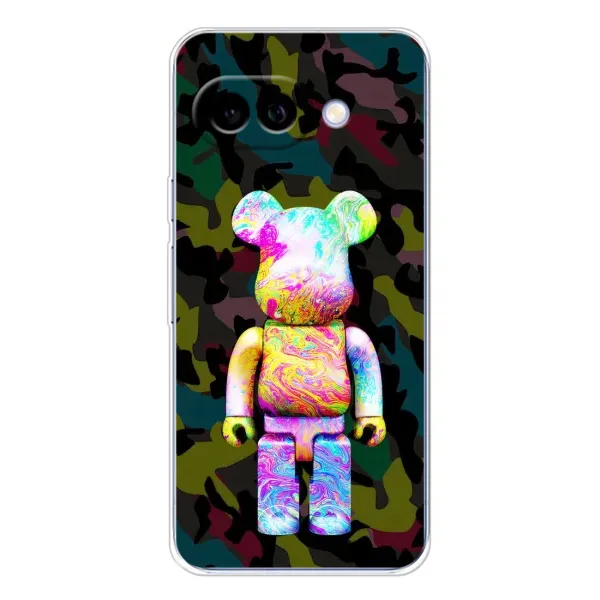 Чохол з принтом «Яскравий Bearbrick» для Google Pixel 9A