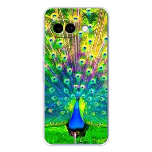 Чохол з пташками на Google Pixel 9A (VPrint) (Яскравий Павлин)