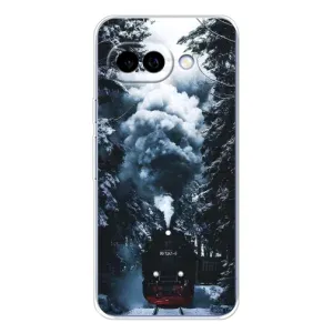 Новорічні, Святкові Чохли для Google Pixel 9A - 2024 год (Зимовий потяг)