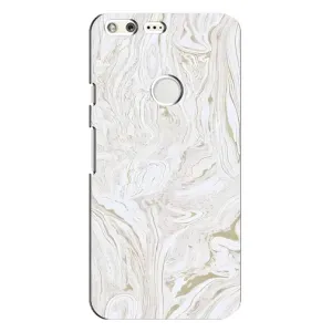 Мраморный чехол на Google Pixel XL (VPrint) (Белый мрамор)