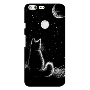 Чехол с принтом для Google Pixel XL (AlphaPrint) Модные коты