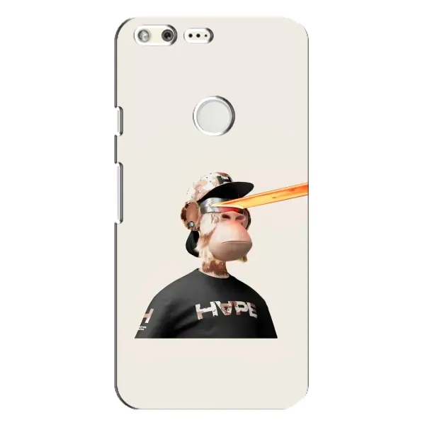 Чехол с принтом «обезьяна NFT в очках» для Google Pixel XL