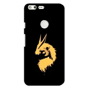 Naruto Anime Чехлы для Гугл Пиксель Хл (AlphaPrint) (силуэт Курама Наруто)