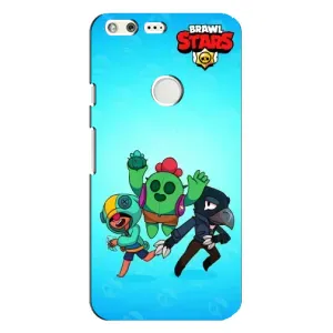 Чехлы Brawl Stars для Google Pixel XL (AlphaPrint) (Трио героев)