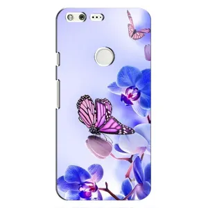 Чохли з квітами для Google Pixel (VPrint) (Метелик на квітах)