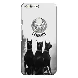 Чохли VERSACE для Гугл Ґугл Пиксел (PREMIUMPrint) (Доберман Версаче)