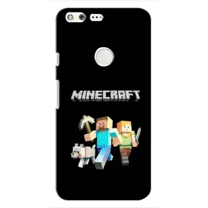 Чохол Майнкрафт на Google Pixel (AlphaPrint) Minecraft (герої Minecraft)