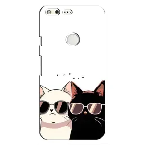 Чохол з принтом «Коти в окулярах» для Google Pixel