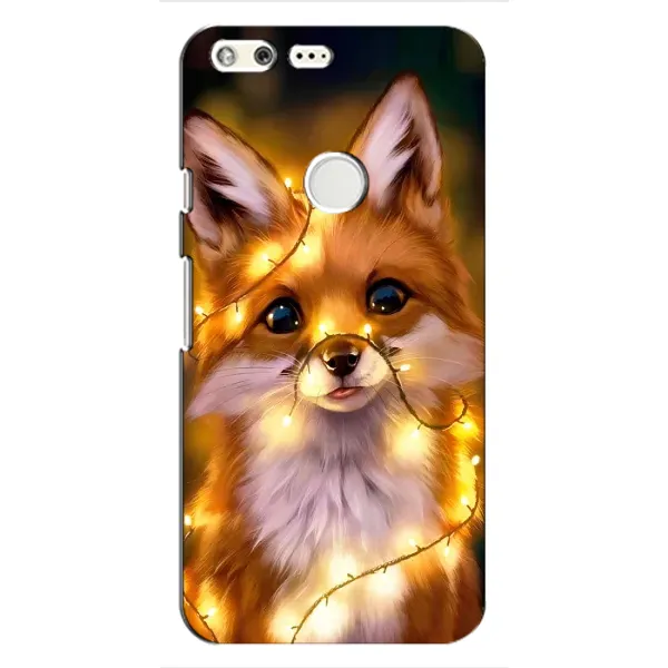 Чехол с принтом «Лисичка в гирляндах» для Google Pixel