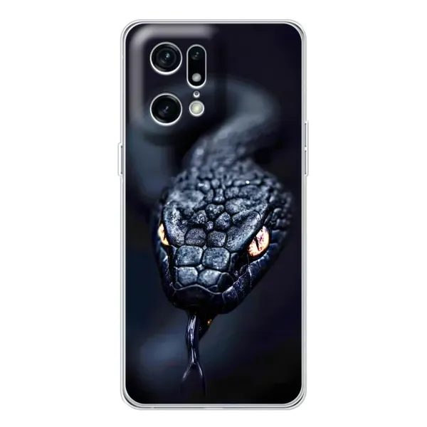 Чехол с принтом «Черная змея» для HMD Fuse