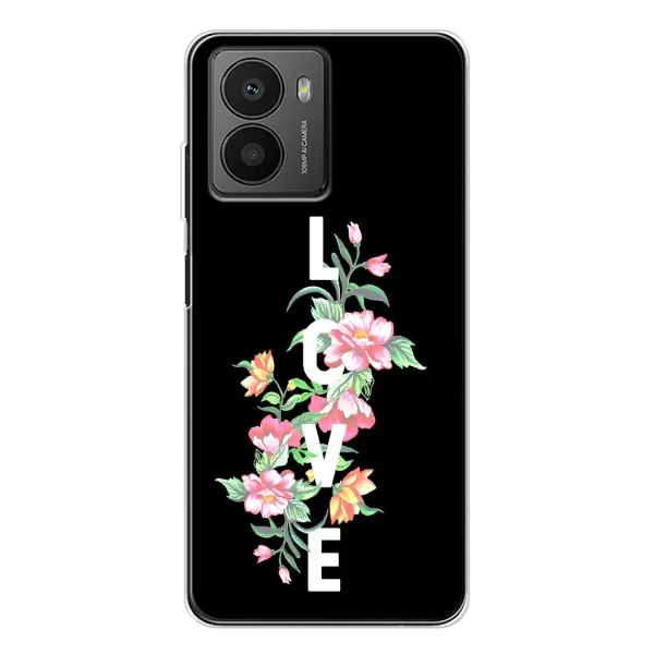 Чехол с принтом «Цветы LOVE» для HMD Fusion Чехол с принтом «Цветы LOVE» для HMD Fusion