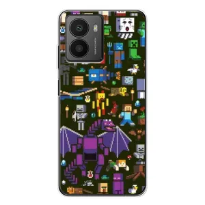 Чехол Майнкрафт на HMD Fusion (AlphaPrint) Minecraft (Коллаж Майнкрафт)