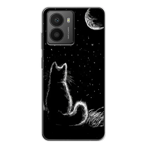 Чохол з принтом «Котик і місяць» для HMD Fusion Чохол з принтом «Котик і місяць» для HMD Fusion