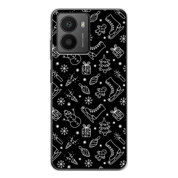 Чехол с принтом «Новогодний фон» для HMD Fusion Чехол с принтом «Новогодний фон» для HMD Fusion
