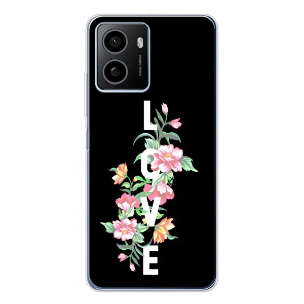 Чехол с принтом «Цветы LOVE» для HMD Pulse Plus Чехол с принтом «Цветы LOVE» для HMD Pulse Plus