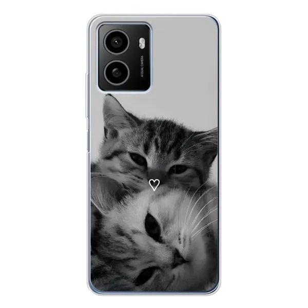 Чохол з принтом «Пара котів» для HMD Pulse Plus