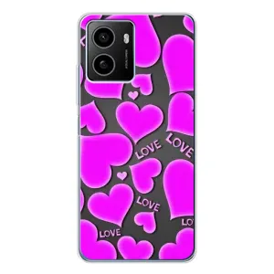 Чехлы для любимой на Пульс Плюс (VPrint) (Pink hearts)