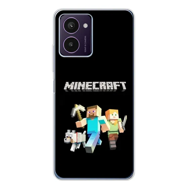 Чохол з принтом «герої Minecraft» для HMD Pulse Pro