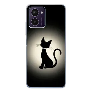 Чехол с принтом для HMD Pulse Pro (AlphaPrint) Модные коты (Силуэт котика)