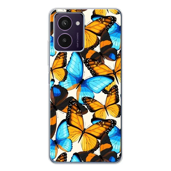 Чехол с принтом «Яркие бабочки» для HMD Pulse Pro