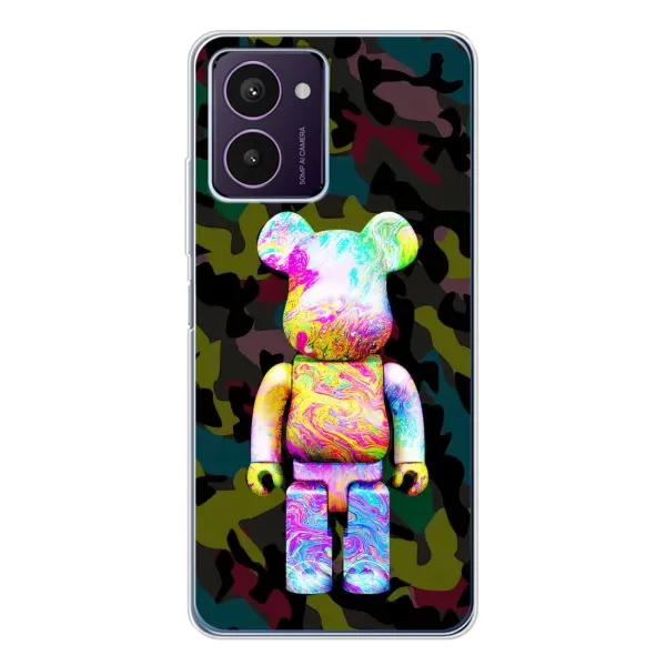 Чехол с принтом «Яркий Bearbrick» для HMD Pulse Pro