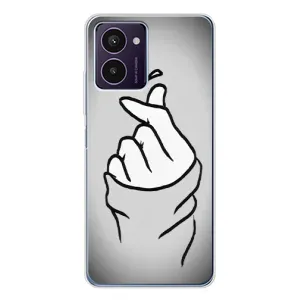Чехол с принтом для HMD Pulse Pro (AlphaPrint - Знак сердечка) (Значок Love)