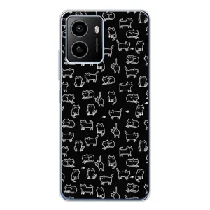 Чехол с принтом для HMD Pulse (AlphaPrint) Модные коты (Меленькие котики)