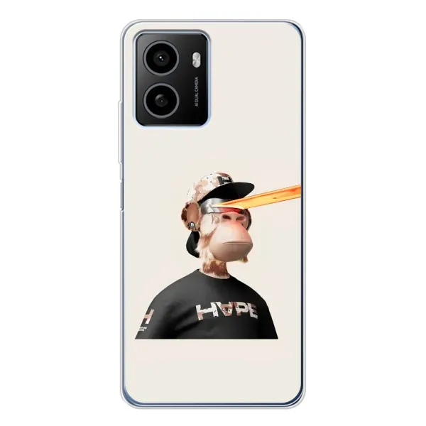 Чехол с принтом «обезьяна NFT в очках» для HMD Pulse