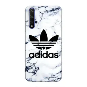 Чехлы Адидас для Huawei Honor 20 (AlphaPrint) (Адидас на мраморе)