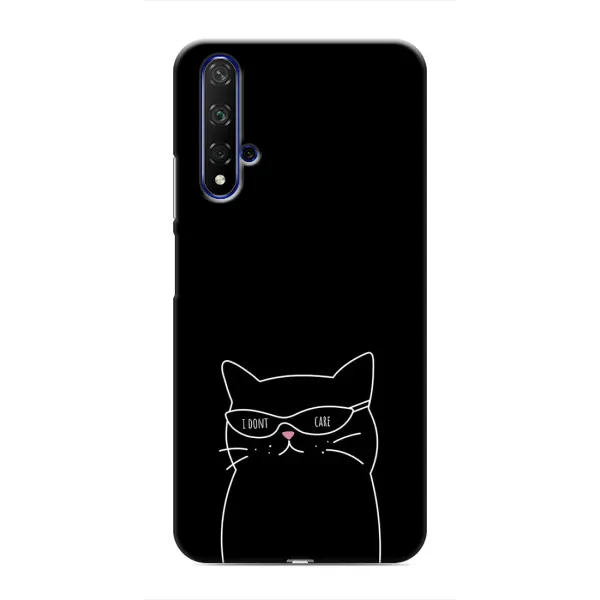 Чехол с принтом «Равнодушный кот» для Huawei Honor 20