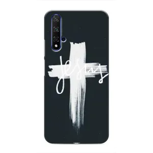 Чехол для Huawei Honor 20 (AlphaPrint) - (Христианские) (Иисус)