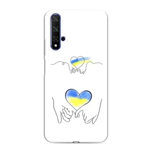 Чехол для Патриота Украины Huawei Honor 20 - (AlphaPrint) (Мир Украине)
