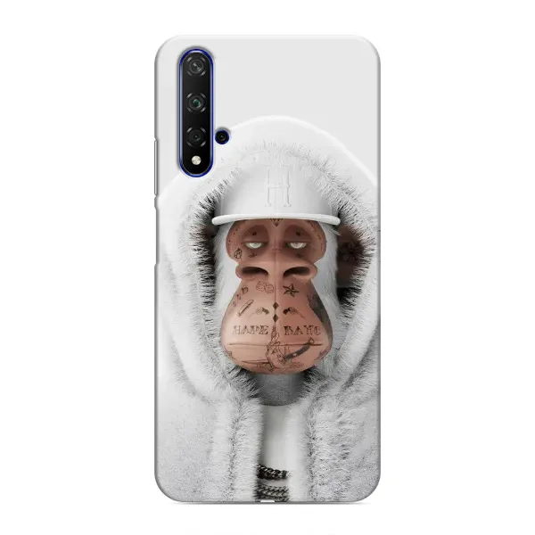 Чехол с принтом «обезьяна NFT в тату» для Huawei Honor 20