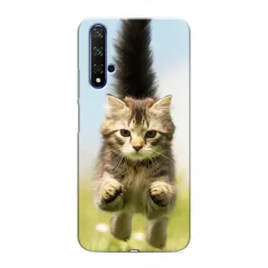Чехлы с Котиками для Huawei Honor 20 (VPrint) (Прыжок кота)