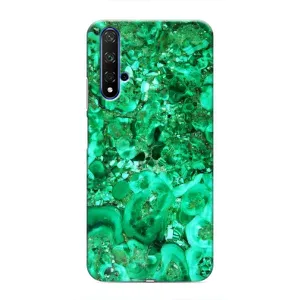 Мраморный чехол на Huawei Honor 20 (VPrint) (Салатный Мрамор)