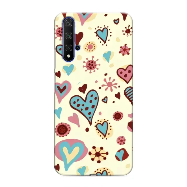 Чехол с принтом «Сердечки» для Huawei Honor 20