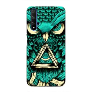 Чехол с птицами на Huawei Honor 20 (VPrint) (Сова с глазом)