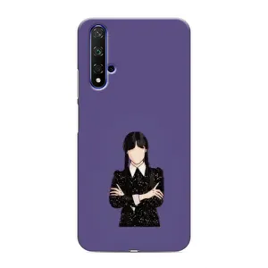 Чехлы Венсдей на Huawei Honor 20 Уэнсдей (AlphaPrint) (Уэнздей в черном)