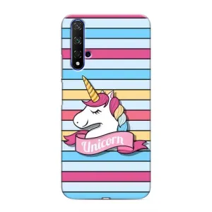 Чехол для Хуавей Хонор 20 - (Единорожки - Новинки) (AlphaPrint) (Unicorn)