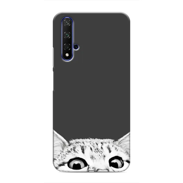Чехол с принтом «Выглядывает кот» для Huawei Honor 20 Чехол с принтом «Выглядывает кот» для Huawei Honor 20