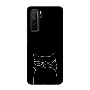 Чехол с принтом «Равнодушный кот» для Honor 30s