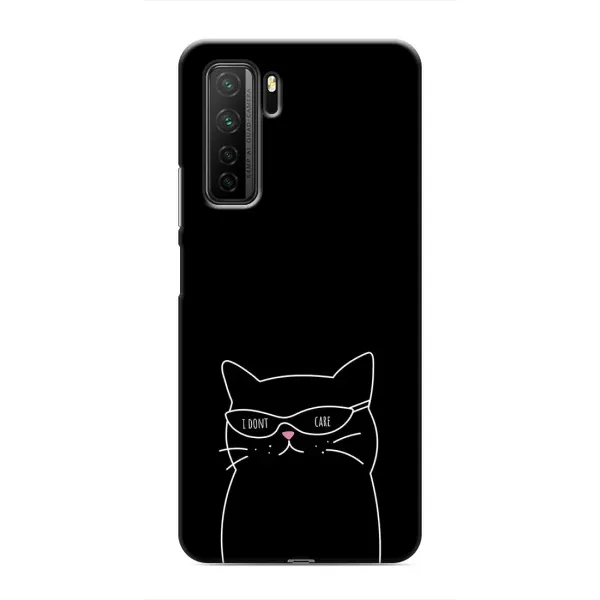 Чехол с принтом «Равнодушный кот» для Honor 30s