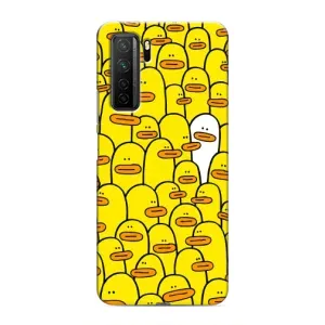 Чохол з принтом для Хуавей Оноу 30с - (Прикольні) (AlphaPrint) (Біла уточка)