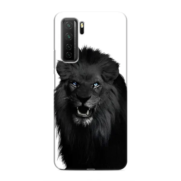 Чохол з принтом «Чорний ЛЕВ» для Honor 30s