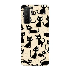 Чехол с рисунком кот на Honor 30s
