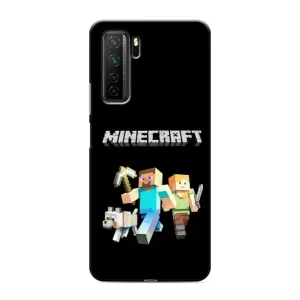 Чохол Майнкрафт на Honor 30s (AlphaPrint) Minecraft (герої Minecraft)