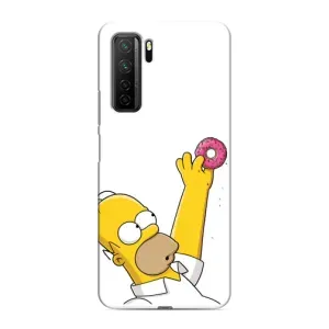 Чjхол з Сімпсонами для Honor 30s (VPrint) (Гомер з пончиком)