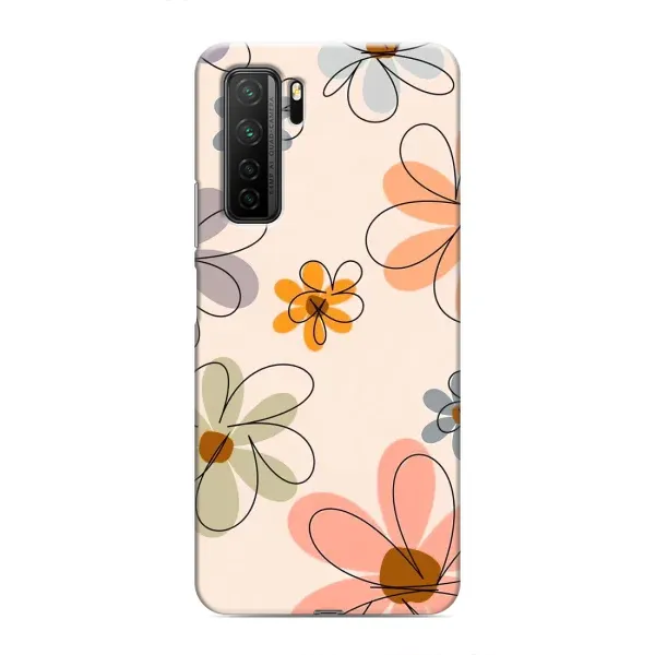 Чохол з принтом «Кольорові квіти» для Honor 30s