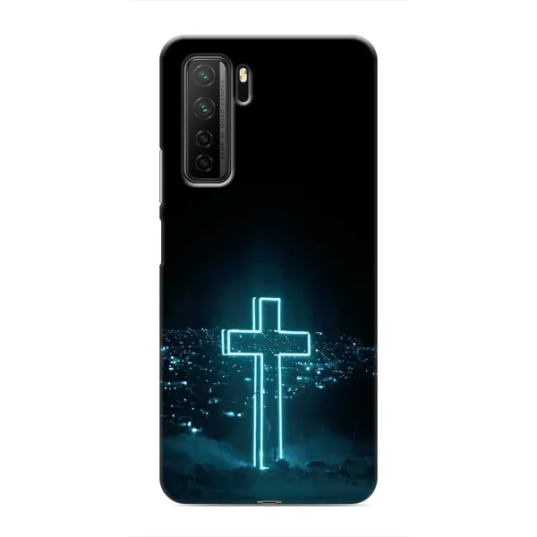 Чехол с принтом «Крест и город» для Honor 30s