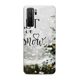 Новорічні, Святкові Чохли для Honor 30s - 2024 год (Let it snow)
